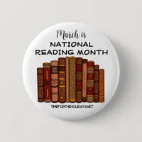 March is National Reading Month    Button