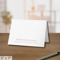 Simple Minimalist Folded Note Card