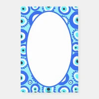 Evil Eye Lucky Symbol Blue White Post-it Notes