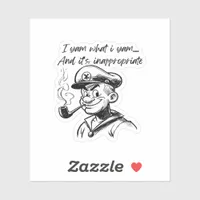 I Yam What I Yam Sweet Potato Thanksgiving Sloth Sticker