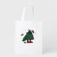 Merry F Caw F Funny Graphic Style Grocery Bag