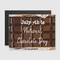 July 7th is National Chocolate Day Magnetic Invitation