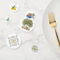 Mediterranean Italian-Themed Wedding Table Confetti