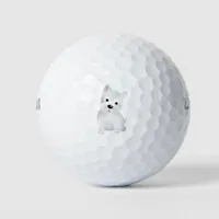 Westie dog golf balls