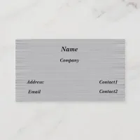 metal business card sleek