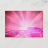 *~* Pink Rays Healing Hand Lightworker Healer Business Card