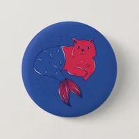 Mermaid Cat Button