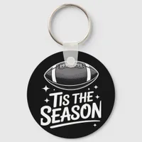 Game Day Support Football Keychain