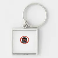 No Kings In The USA America Say No King Classic Re Keychain