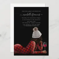 Red Buffalo Plaid Christmas Bridal Shower Invitation