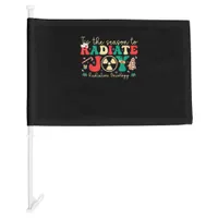 Tis Season To Joy Radiation Oncology Christmas Car Flag
