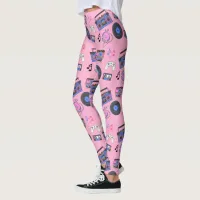 Retro 1980's Era Music Nostalgic Leggings