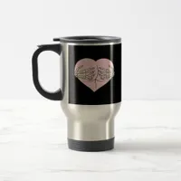 Heart Butt Hug Skeleton Hands Classic Travel Mug
