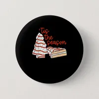 Funny Tis The Season Design Christmas Tree Button