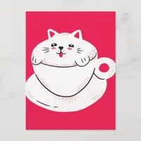 Cat in a Teacup Postcard