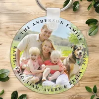 Custom Double Sided Family Personalized Two Photo Keychain