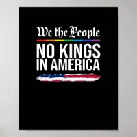 No Kings Day Classic Patriotic Style Poster