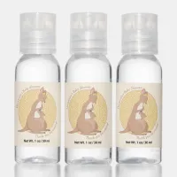 Kangaroo Neutral Yellow Baby Shower Hand Sanitizer