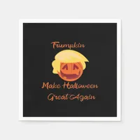 Trumpkin Pumpkin Halloween Design – Spooky Basic S Napkins