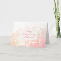 Will you be my Bridesmaid Personalized Card
