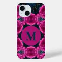 Pretty Pink Petunia Kaleidoscope iPhone 15 Case