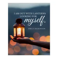 Emily Dickinson Inspirational Quote Typography Poster