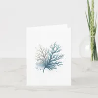 Coastal Coral Blank Note Card