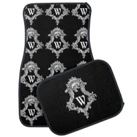 W Monogram Initial Set of Car Mats