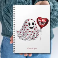 Cherry Coded Valentine's Day Customizable Notebook