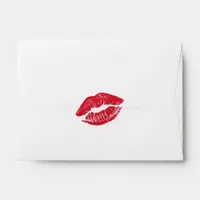 Classic Lipstick Print Valentine's Day  Envelope