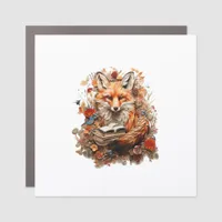 Cottagecore Aesthetic  With Book Cute Goblincore Car Magnet