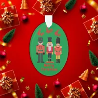 Ho Ho Ho Merry Christmas Nutcrackers | Ornament