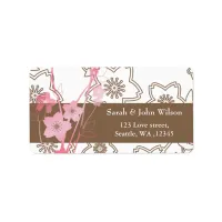 Pink Sakura Wedding Label