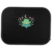 Cottagecore Goblincore Moon Flowers Forest Frog Mu Car Floor Mat