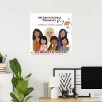 Celebrate Women's Day Portraits Poster