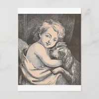 Child and Dog Postcard