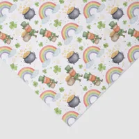 Rainbows Shamrocks Leprechauns St Patrick's Day  Tissue Paper