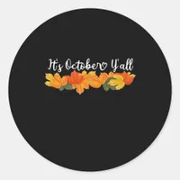 It’s Y’all Cute Fall Creative Casual Classic Round Sticker