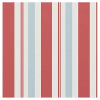 Preppy Red and Blue Stripes Pattern Fabric