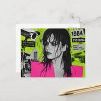 Big Brother is Watching 1984 Dystopia Collage Postcard