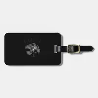Crow, F-Caw-F Funny Bird Retro Graphic Luggage Tag