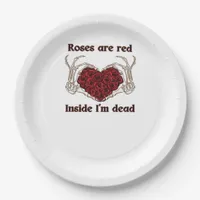 Are Red Im Dead Classic Style Paper Plates