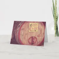 Merry Christmas Wine Barrel Card