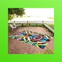 Colorful Neon pattern | Outdoor Rug