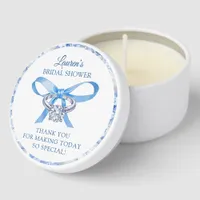 Bridal Shower Candle Favor – Something Blue Mini Candle Favors