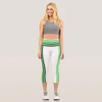 Leggings - Green Ombre Stripes