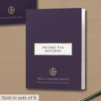 Income Tax Return Folders Custom Logo