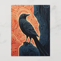 Raven Postcard