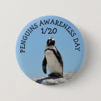 Penguin Awareness Day January 21st Holidays Button