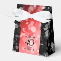 Elegant 40th Ruby Wedding Anniversary Celebration Favor Boxes
